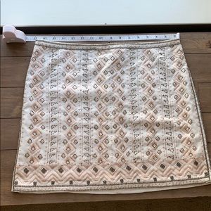Club Monaco hand beaded skirt 8